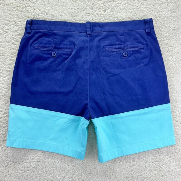 Vineyard Vines 7" Pieced Stretch Breaker Shorts Mens 34 Blue Casual Golf Pockets - Picture 2 of 10